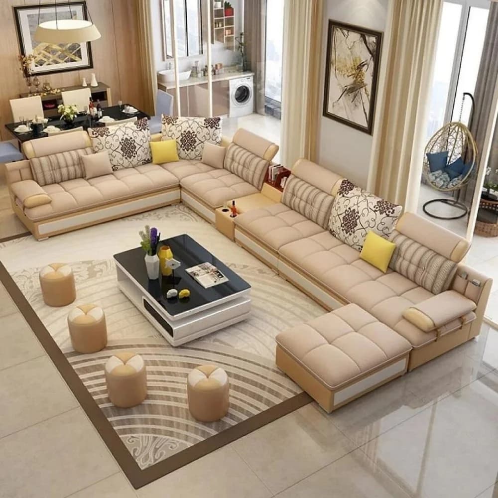 U shape sofa