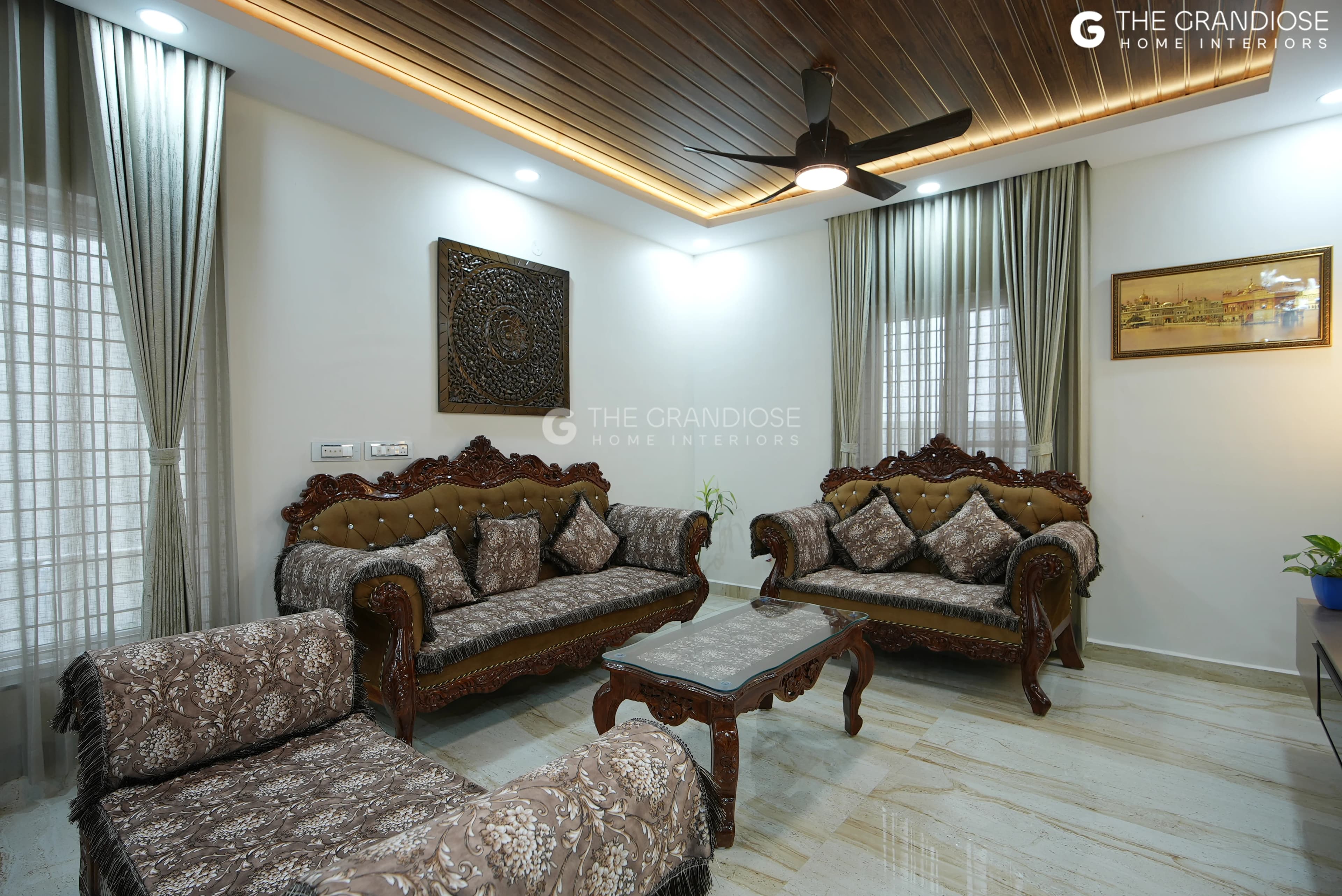 Italian marble flooring and wall cladding